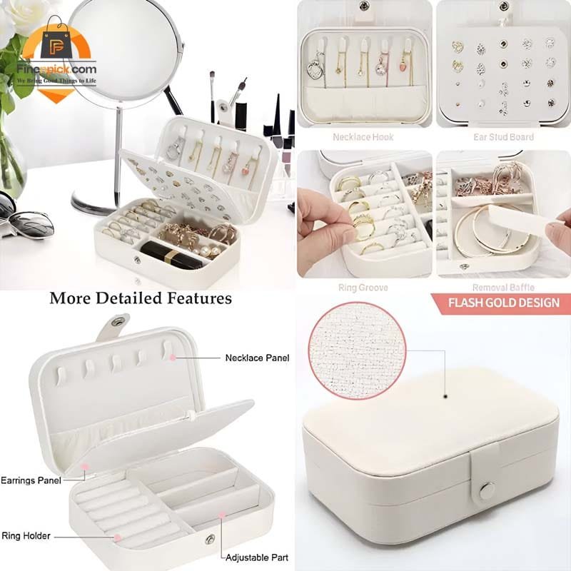 Multifunctional Three-Layer Jewelry Box - Image 2