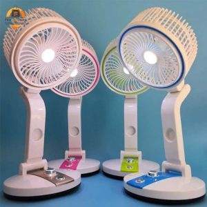 LR 2018 Rechargeable Folding Table Fan with Light