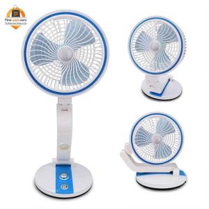 Alternative view of LR 2018 Rechargeable Folding Table Fan with Light