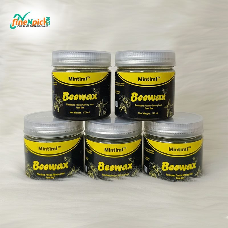 5 Pcs Mintiml Beeswax Wood Polish Value Pack | Natural Furniture & Floor Polish