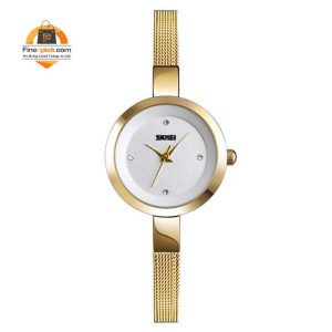 Skmei 1390 Stainless Steel Waterproof Quartz Watch for Women