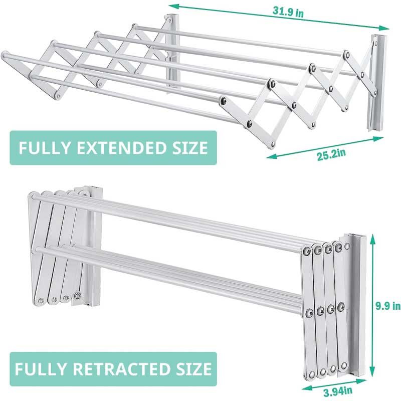 Wall Mounted Clothes Drying Hanger - Image 2