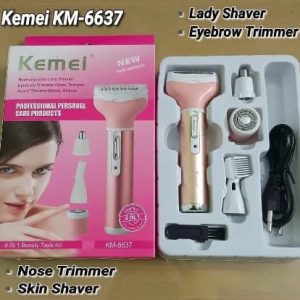 Kemei KM-6637 Multi Functional 4 In 1 Shaver For Women - Image 3