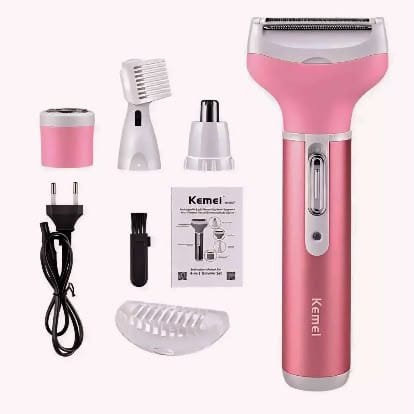 Kemei KM-6637 Multi Functional 4 In 1 Shaver For Women